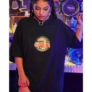 Unisex Vosvos Baskılı Pamuklu Penye Tshirt