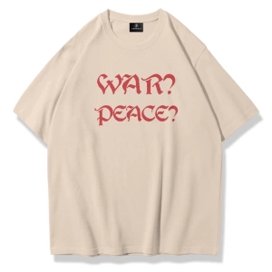 Unisex War Peace Tshirt Taş