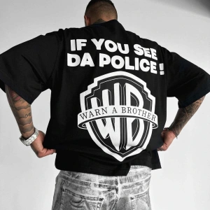 Unisex Warna Brother Baskılı Oversize %100 Pamuk