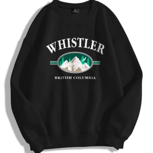 Unisex Whistler Bisiklet Yaka Sweatshirt