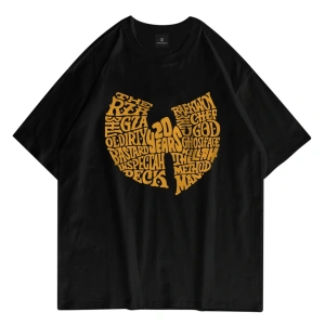 Unisex Wu-tang Clan 20 Years Siyah Tshirt
