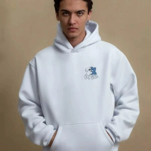 Unisex You Deserve Happy Things Sweatshirt Beyaz