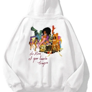 Unisex Your Favorite Things Sweatshirt Beyaz