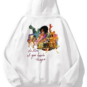 Unisex Your Favorite Things Sweatshirt Beyaz