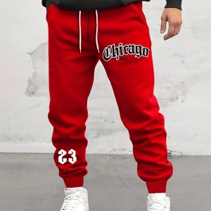 Unisex Yüksek Bel Şeritli Eşofman Altı