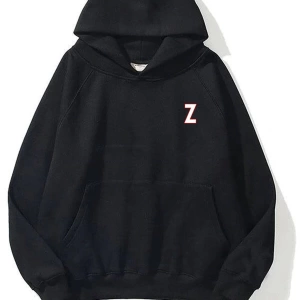 Unisex Z Harfli Siyah Sweatshirt