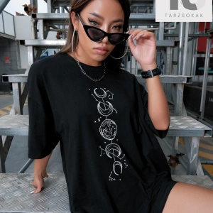 Unity Body Grafik Düşük Omuz Oversize Tişört