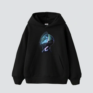 Universe Man Baskılı Oversize Unisex Premium Beyaz