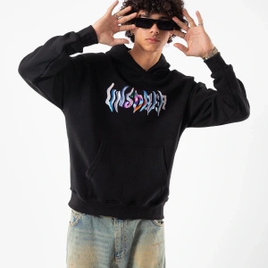 Unsober Baskılı Oversize Unisex Siyah