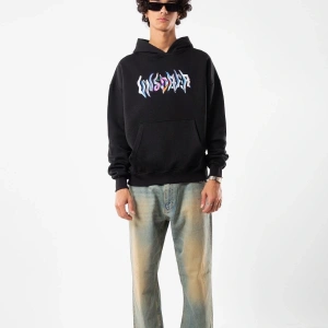 Unsober Baskılı Oversize Unisex Siyah