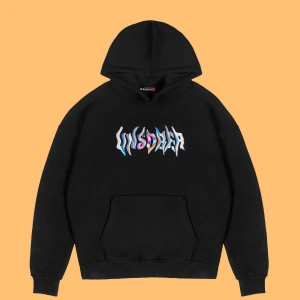 Unsober Baskılı Oversize Unisex Siyah