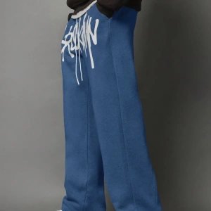 Urban Streetwear Skater Fit Eşofman Altı Graffiti Logo Baskılı, Elastik Bel Jogger Tar