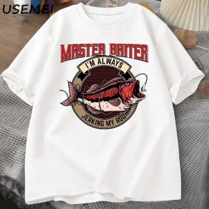 Usta Baiter Ben Her Zaman Mastürbasyon Benim Çubuk T-Shirt Erkekler Rahat Kısa Kollu babalar 2833
