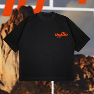 Utopia Mountains Vintage Oversize Unisex Pamuklu Nefes Alan Kalın Kumaşlı