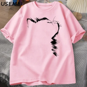 Uyandırma hareket aptal kedi T Shirt erkek kadın rahat erkek tişört adam giysileri pamuk kısa 2989