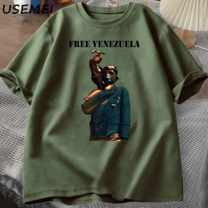 Venezuela 2024 T-Shirt Erkek Kadın Pamuk Tişört Rahat Kısa Kollu Baskılı T-shirt Streetweed G 3032