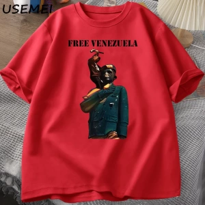 Venezuela 2024 T-Shirt Erkek Kadın Pamuk Tişört Rahat Kısa Kollu Baskılı T-shirt Streetweed G 3032