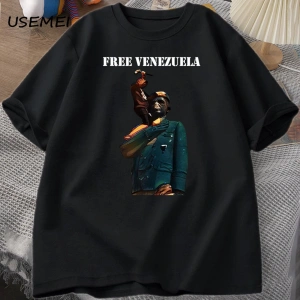 Venezuela 2024 T-Shirt Erkek Kadın Pamuk Tişört Rahat Kısa Kollu Baskılı T-shirt Streetweed G 3032