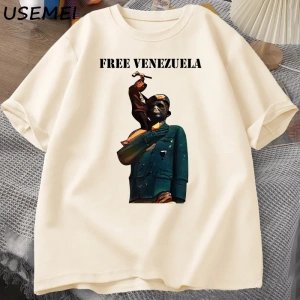 Venezuela 2024 T-Shirt Erkek Kadın Pamuk Tişört Rahat Kısa Kollu Baskılı T-shirt Streetweed G 3032