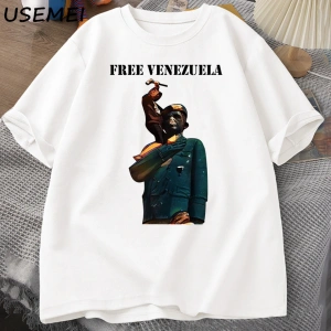 Venezuela 2024 T-Shirt Erkek Kadın Pamuk Tişört Rahat Kısa Kollu Baskılı T-shirt Streetweed G 3032