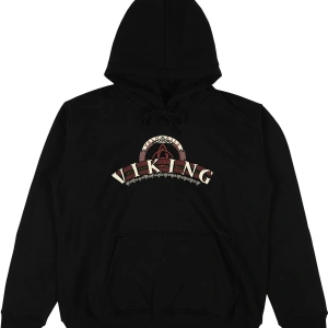 Viking Siyah Oversize Unisex Kapüşonlu Sweatshirt Hoodie