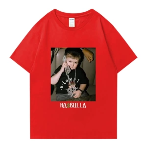Vintage Hasbulla mücadele T shirt yaz erkek kadın moda grafikli tişört boy kısa kollu sa