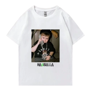 Vintage Hasbulla mücadele T shirt yaz erkek kadın moda grafikli tişört boy kısa kollu sa