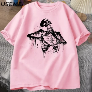 Vintage İskelet Yırtık Rip Cage 90s Tİskelet Grafik T-shirt Y2k Kafatası Tee Hip Hop  2970