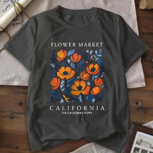 Vintage Loose Kişilik Sokak Grafik Baskılı Yuvarlak Yaka Kısa Kollu Tişört