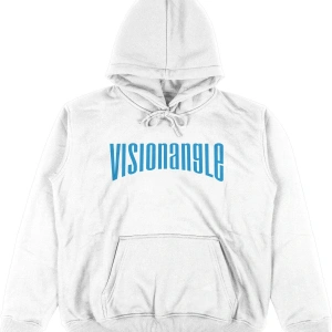 Visionangle Beyaz Oversize Unisex Kapüşonlu Sweatshirt Hoodie