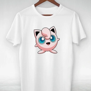 Vtshirt Beyaz -pokemon-jigglypuff- Illustrasyon Çizim- Y-029