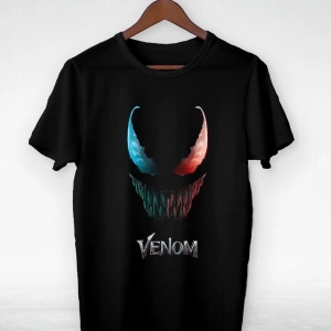 Vtshirt Siyah -unisex -venom-ıllustrasyon Çizim- Y-063