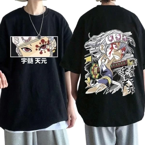 Wed Anime Demon Slayer Tengen Uzui Eyes Manga T-shirt