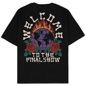 Welcome Siyah Oversize Unisex T-shirt