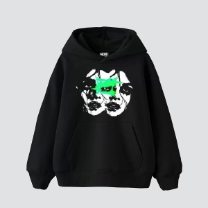 Woman Shadows Baskılı Siyah Oversize Unisex