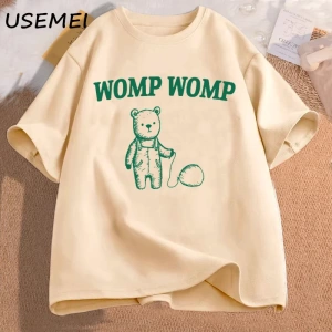 Womp komik T Shirt erkekler iğneleme giyim grafik Meme t-shirt pamuk T Shirt erkek giyim boy  3050