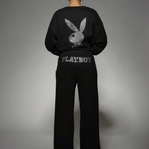 x Playboy Lüks Taşlı Süslemeli Eşofman Takımı Ev Giyimi Logo Tasarımı A