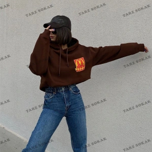 Y2K Cactüs Pack Kahverengi Unisex Sweatshirt KOD 2009 Kahverengi