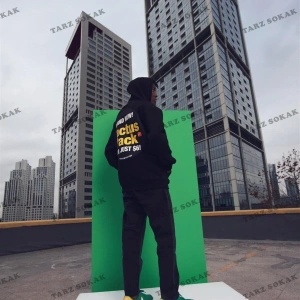 Y2K Cactüs Pack Siyah Unisex Sweatshirt KOD 2009