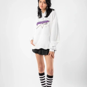 y2K Gengar Sırt Baskılı Oversize Unisex Beyaz