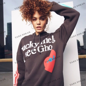 Y2K Kanye Oversıze Sweatshirt Hoodie Antasit KOD 2063 Gri