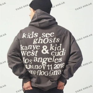 Y2K Ksg Oversıze Sweatshirt Hoodie Koyugrı KOD 2067 Gri