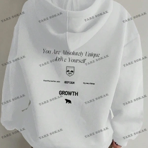 Y2K TREND SEZON BAY UNİSEX RETRO SWEATSHIRT KAPŞONLU KOD 1853 Beyaz