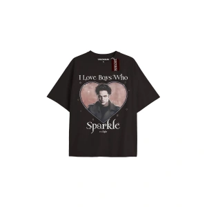 Y2k Twilight Team i love my boyfriend Tshirt KOD-Edward