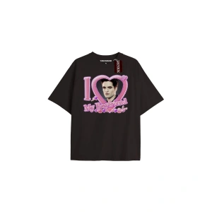 Y2k Twilight Team i love my boyfriend Tshirt KOD-Edward