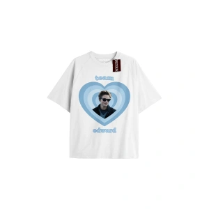 Y2k Twilight Team i love my boyfriend Tshirt KOD-Edward