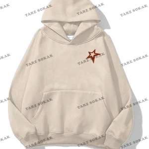 Y2K Unisex Ethereal Star Sweatshirt KOD 1565 Gri