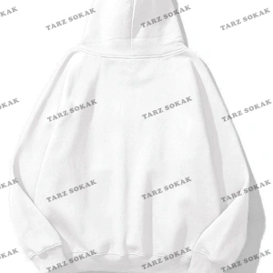 Y2K Unisex Gothic Ruthless Sweatshirt Hoodie KOD 1726 Beyaz