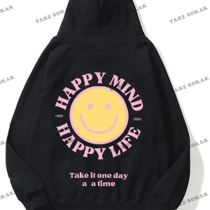 Y2K Unisex Happy Life Sweatshirt KOD 2000