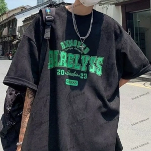 Y2K Unisex Harajuka Anime Retro Kawai Kuromi T-shirt Kod-Mavi-Etiket:  8458